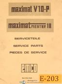 Emco-Emco Concept Turn 55, Lathe install Maintenance Electrical and Parts Manual 2004-55-Concept Turn 55-05